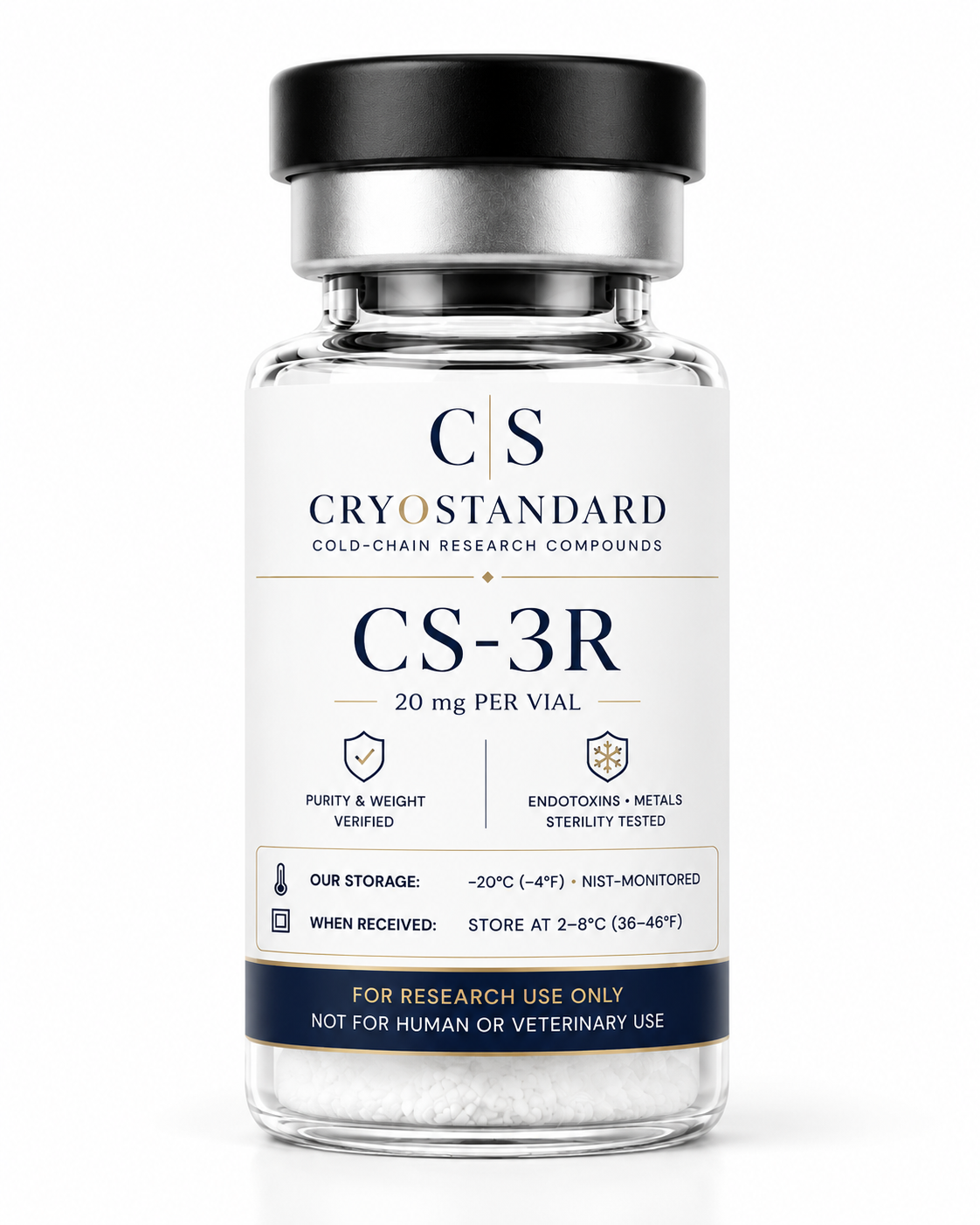 CS-3R 10mg research compound vial